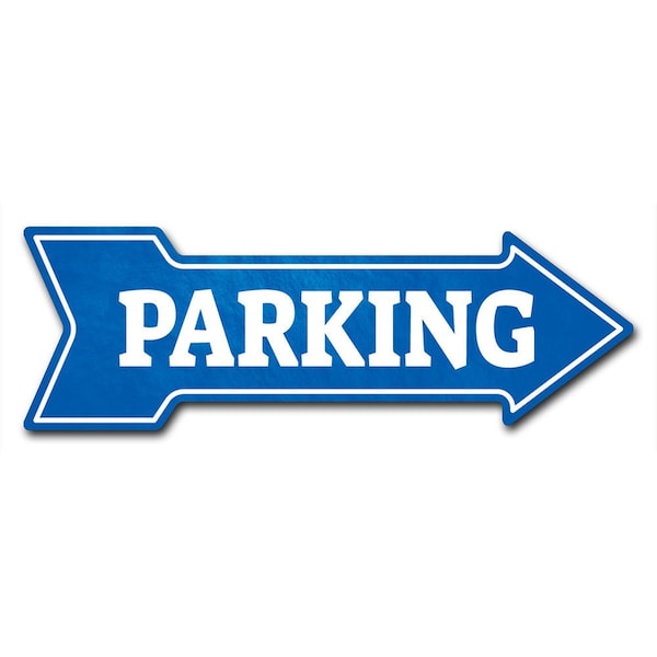 Parking Arrow Decal Funny Home Decor 30in Wide, 30" x 10", D-A-10-999687